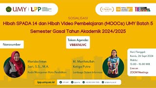 Sosialisasi SPADA 14 dan Hibah MOOCs Batch 5