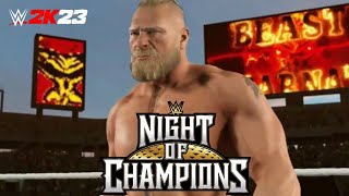 WWE 2K23 - Brock Lesnar vs Cody Rhodes 2 : Night of Champions presented by G7 GAMES