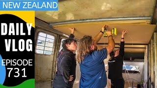 I gotta ceiling, wooo hoooo! [Life in New Zealand Daily Vlog #731]