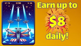 new play to earn game! Air force Lunc! Earn up to $8 daily!