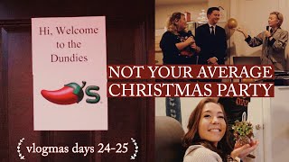 My Friends Threw A Dundies-Themed Christmas Party! | Vlogmas days 24 & 25