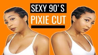 NATURAL HAIR PIXIE CUT!  - WIG REVIEW  (BLACKHAIRSPRAY.COM)