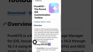 Pure KFD Released for iOS 16.6.1 and up - The Purest iOS Customization Toolbox