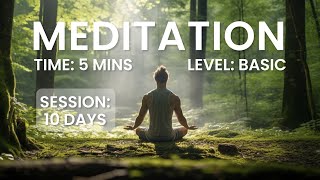 Level : 1 | 5 Mins Meditation Music | Basic Level Meditation | Heal Your Mind  Body & Soul