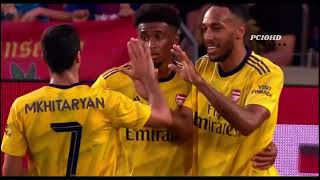 Pierre-Emerick Aubameyang Scores a Goal Against Barcelona