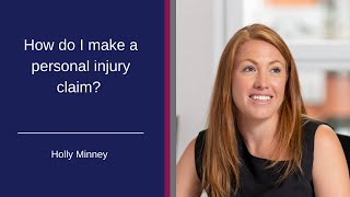 How do I make a personal injury claim?