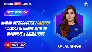 Human Reproduction I ONESHOT I Complete Theory with 3D Diagrams and Animations | Biology | Kajal