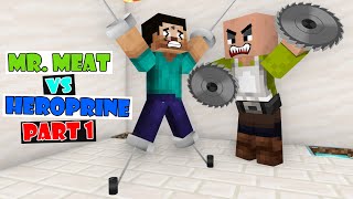 Monster School: Mr. Meat VS Herobrine (Part 1) - Minecraft Animation