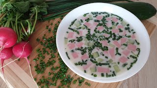 Окрошка. Этот рецепт знают единицы!  Очень вкусная окрошка #окрошка #окрошканаводе