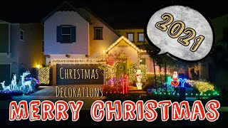 MERRY CHRISTMAS 🎄 | Christmas Decorations 2021 | Christmas Lights Display | Rey Watkins #christmas