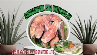 basta sinigang na isda with gulay masarap din pala ang ganitong luto nagustohan namin sarap magsabaw