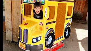 WHEELS ON THE BUS * Power Wheels * Nursery Rhymes for Kids