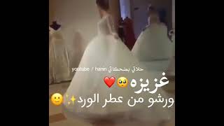 حالات واتس اب عن العروس 💕 مشوها فوق الورد 💕 ب اسم غزيزة 💕 (حسب الطلب) 💕