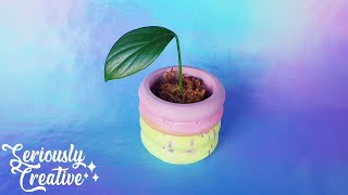 Watch Me Eco Resin #4 | Rainbow Planter | Seriously Creative