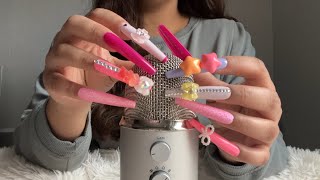 [ASMR] Long Nails Tapping & Scratching On Mic