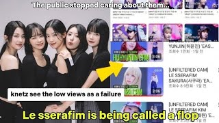 LE SSERAFIM is being called a flop and a failure due to their low views + compared to meovv’s Anna