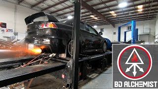 Evo X Turbos-R-Us aka Chris Robins 3576 spec , Stock motor Flex fuel Dyno