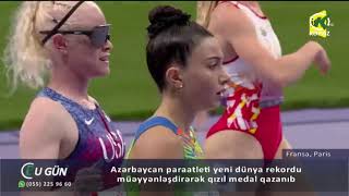 Azərbaycan paraatleti yeni dünya rekordu müəyyənləşdirərək qızıl medal qazanıb