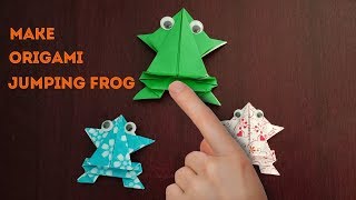 Origami Frog - How to Make Origami Jumping Frog With Paper