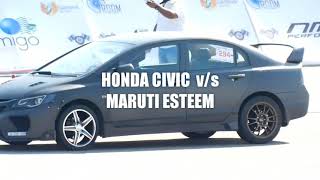 HONDA CIVIC v/s MARUTI ESTEEM  | MERCEDES CABRIOLET v/s  NISSAN GT R