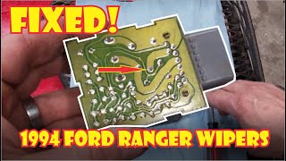 1994 Ford Ranger Wipers ONLY RUN ON HIGH SPEED (FIXED!!)