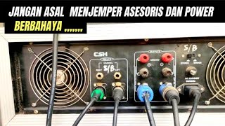 CARA MENJEMPER ASESORIS DAN POWER POWER AMPLIFIER