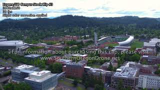 Eugene/University of Oregon Campus 4K Aerial Stock Video Clip #3 | Southern Oregon Drone