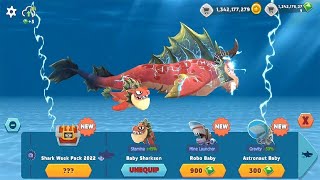 Hungry Shark Evolution SHARKNAROK New Shark Update - Unlock New Baby Shark Sharksen Gameplay