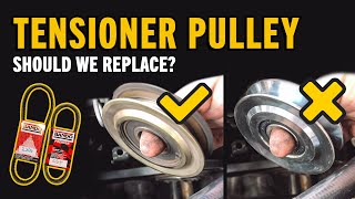 Tensioner pulley bearing jangan pakai yang murah!? Cara tukar Air Cond belt!