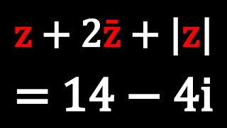 An Equation With z, Its Conjugate and Modulus | Problem 320