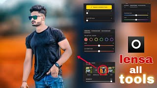 lensa app me photo editing kese kare🔥||how to use lensa app || best photo editing app