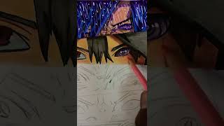 Draw anime Naruto ￼color pencil and copic #anime #copic #colorpencil #shots