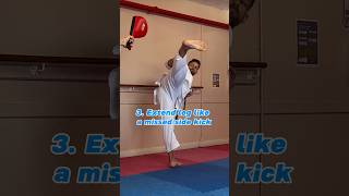 Spinning hook kick - ushiro ura mawashi Geri - step by step #karate #shotokan #kicks #martialarts