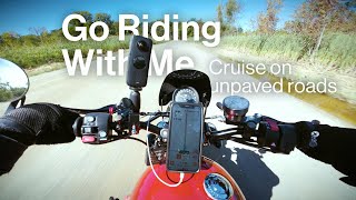 Go Riding With Me—Cruise on unpaved backroads (Street Twin 900, exhaust-only)