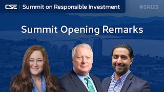 Opening Remarks | Summit on Responsible Investment 2023