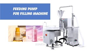 ZONESUN ZS-FP1 Cosmetic Lotion Liquid Soap Paste Piston Transfer Feeding Pump For Filling Machine