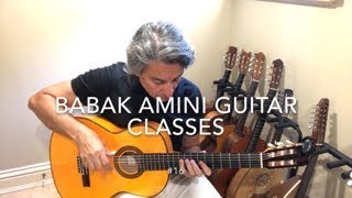 BABAK AMINI GUITAR CLASSES #16, scales, chords and harmony #7