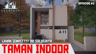 ADA TAMAN DITENGAH RUMAH ?? | Rumah Industrial 7x15 Meter