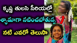 కృష్ణ తులసి సీరియల్లో శ్యామాగా నటించబోతున్న నటి ఎవరో తెలుసా || Madhu's Rangoli