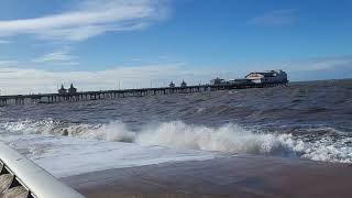 Starting To Hit Blackpool A 10 Meter High Tide With Strong Winds