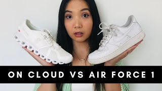 On Cloud 5 vs Nike Air Force 1s '07