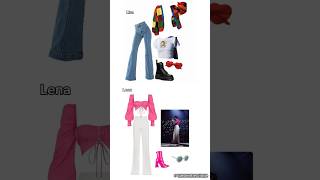 Lisa or Lena | HARRY INSPIRED OUTFITS! @ignorethecringe #lisaorlena #fashion #short #choices