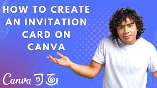 How to create an invitation card on canva