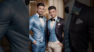 #Shorts Mexican gay couple wear modern wedding attire | Lookbook 173