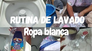 Rutina de lavado par ropa blanca 👖👚