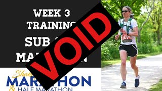 Week 3/16 of sub 3:30 SHAKESPEARE MARATHON training