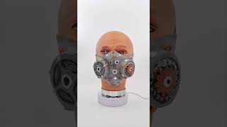 Grey Steampunk Gas Mask Halloween Accessory