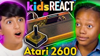 Kids Play Atari 2600 For The First Time! (Astroids, E.T) | Kids REACT