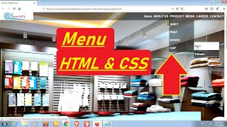 How to Create Responsive Dropdown Menu in HTML Using CSS | swift learn