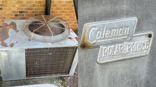 RARE Antique 1968 Coleman Polar Prince Central Air Conditioner Running